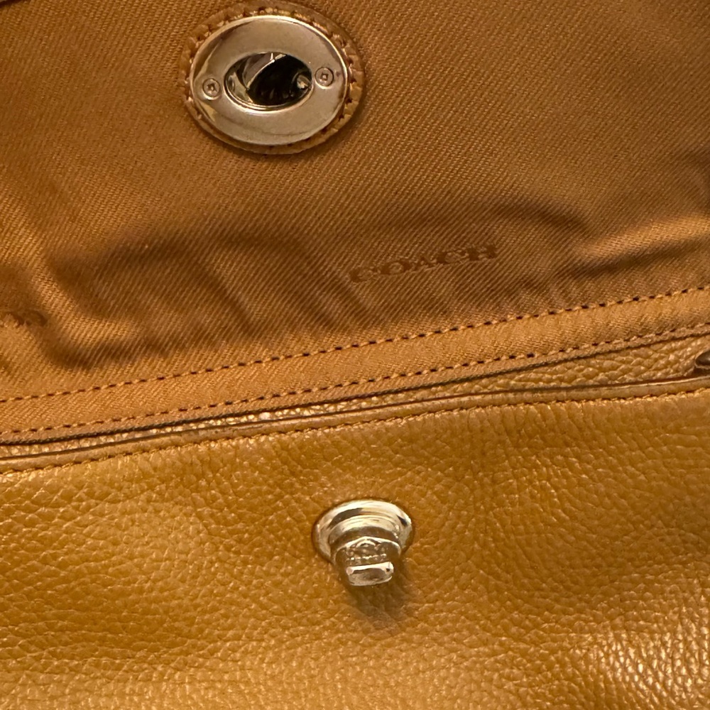 COACH Mini Turnlock Rucksack Tan - Picture 8 of 8